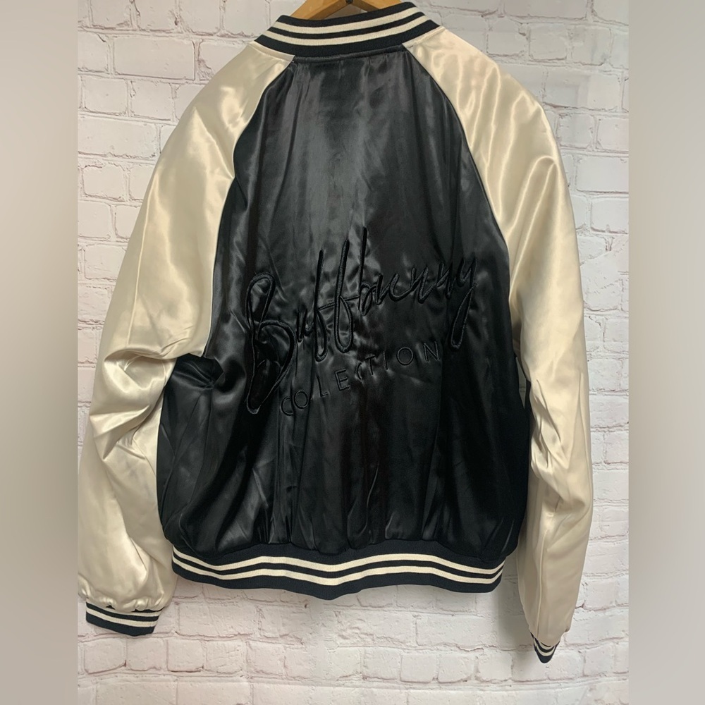 BuffBunny Club Embroidered Satin Quilted Jacket Size XL​